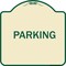 Signmission Designer Series Sign-Parking, Tan & Green Heavy-Gauge Aluminum Sign, 18" x 18", TG-1818-23478 A-DES-TG-1818-23478 - alternate 1